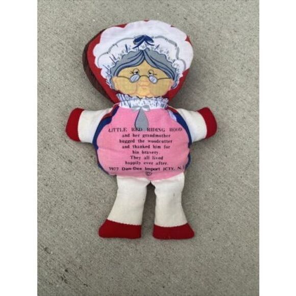 Vintage 1979 Dan-Dee Imports Little Red Riding Hood Flip Story Cloth Doll Book - Picture 6 of 9